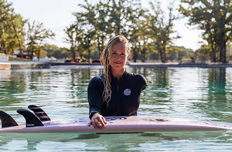 Bethany Hamilton In Rip Curl Wetsuit