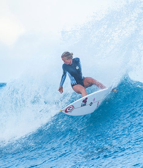 Bethany Hamilton Surfing for Rip Curl