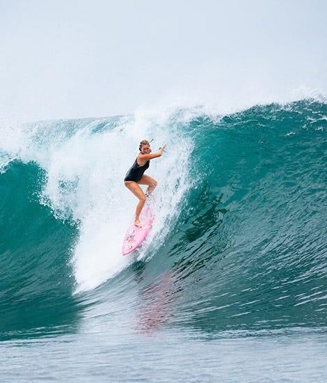 Bethany Hamilton Surfing for Rip Curl