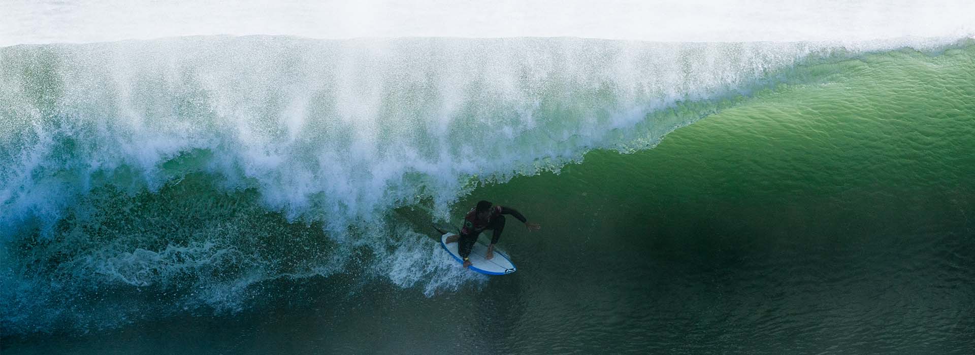 Joao Chianca surfing his winning wave. 